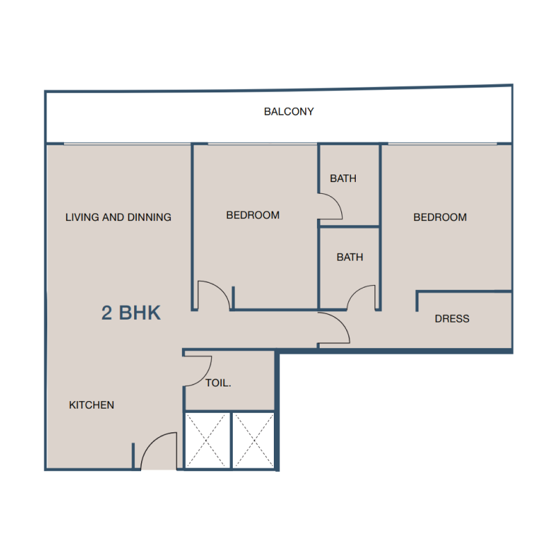 2 Bedrooms