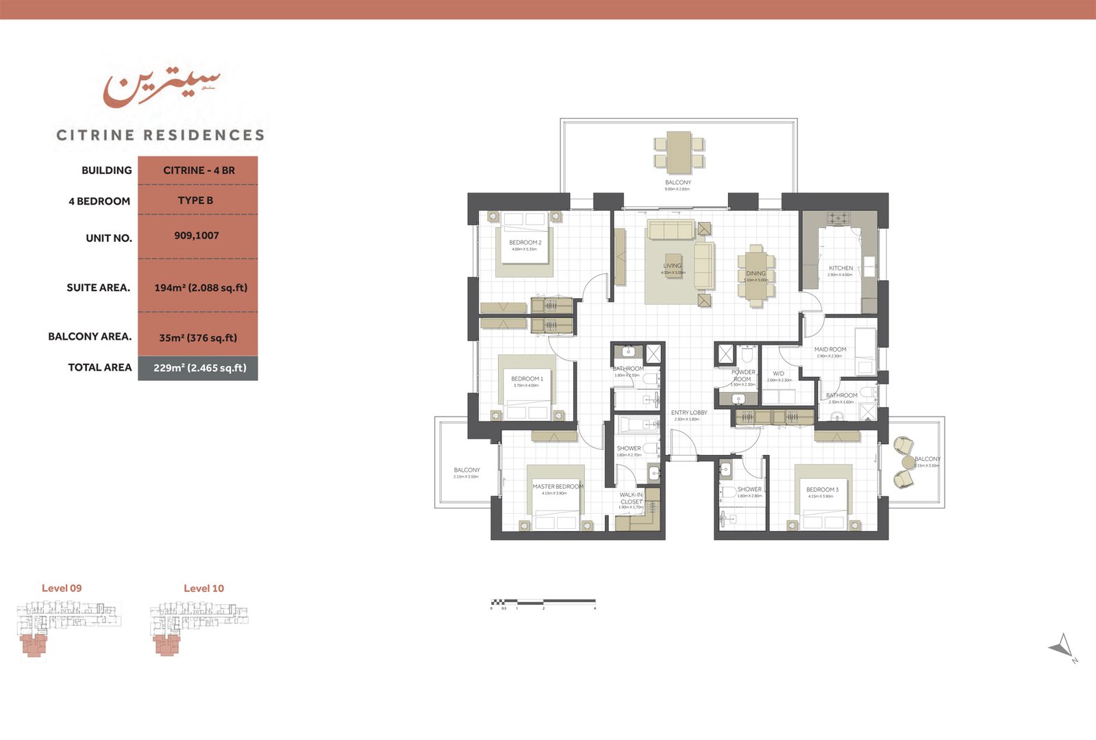 4 Bedrooms
