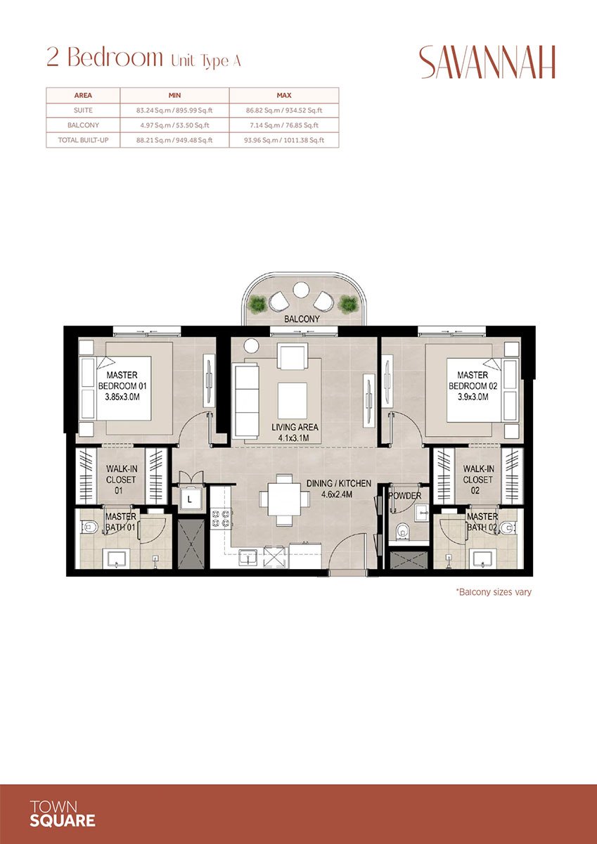 2 Bedrooms