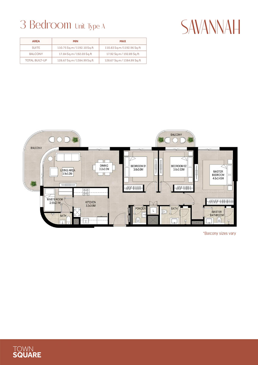 3 Bedrooms