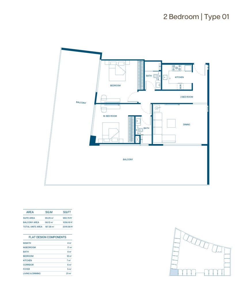 2 Bedrooms