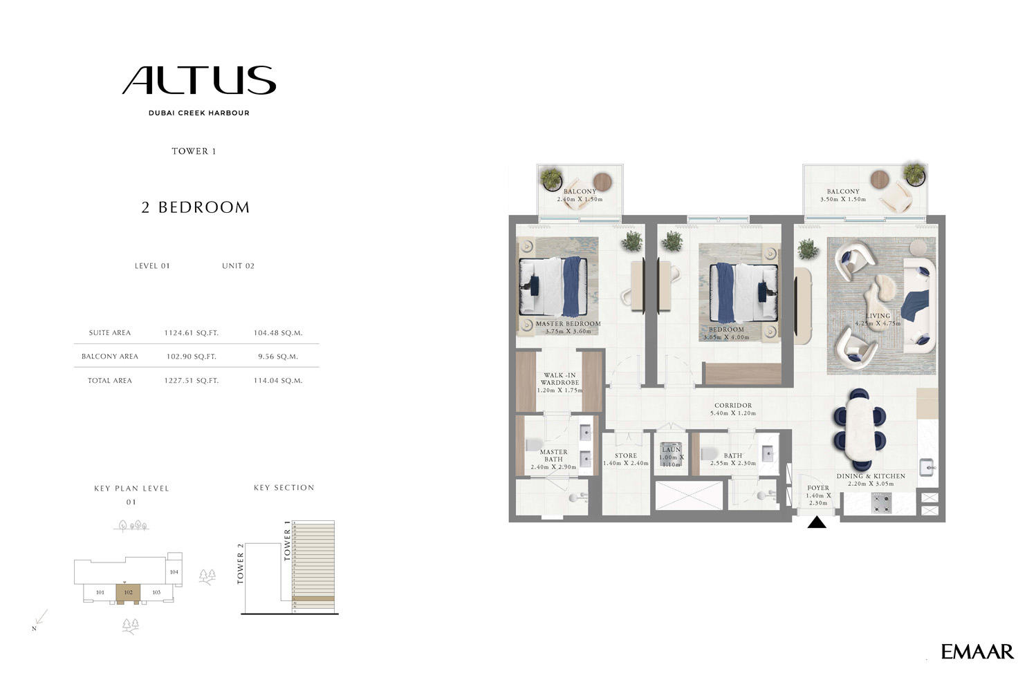 2 Bedrooms