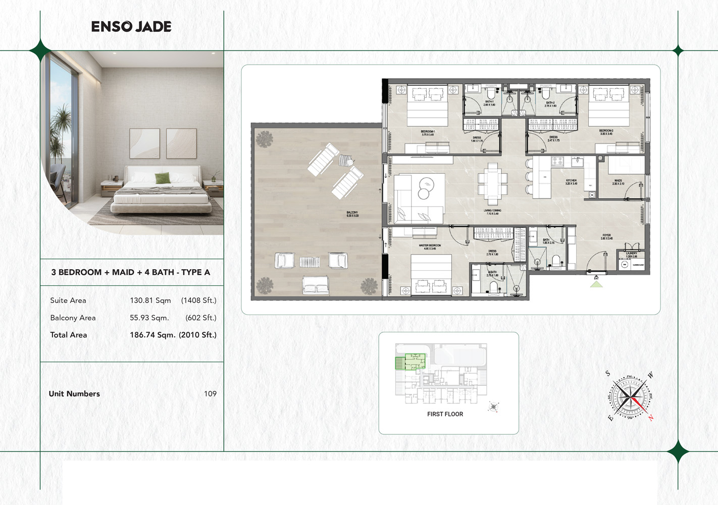3 Bedrooms