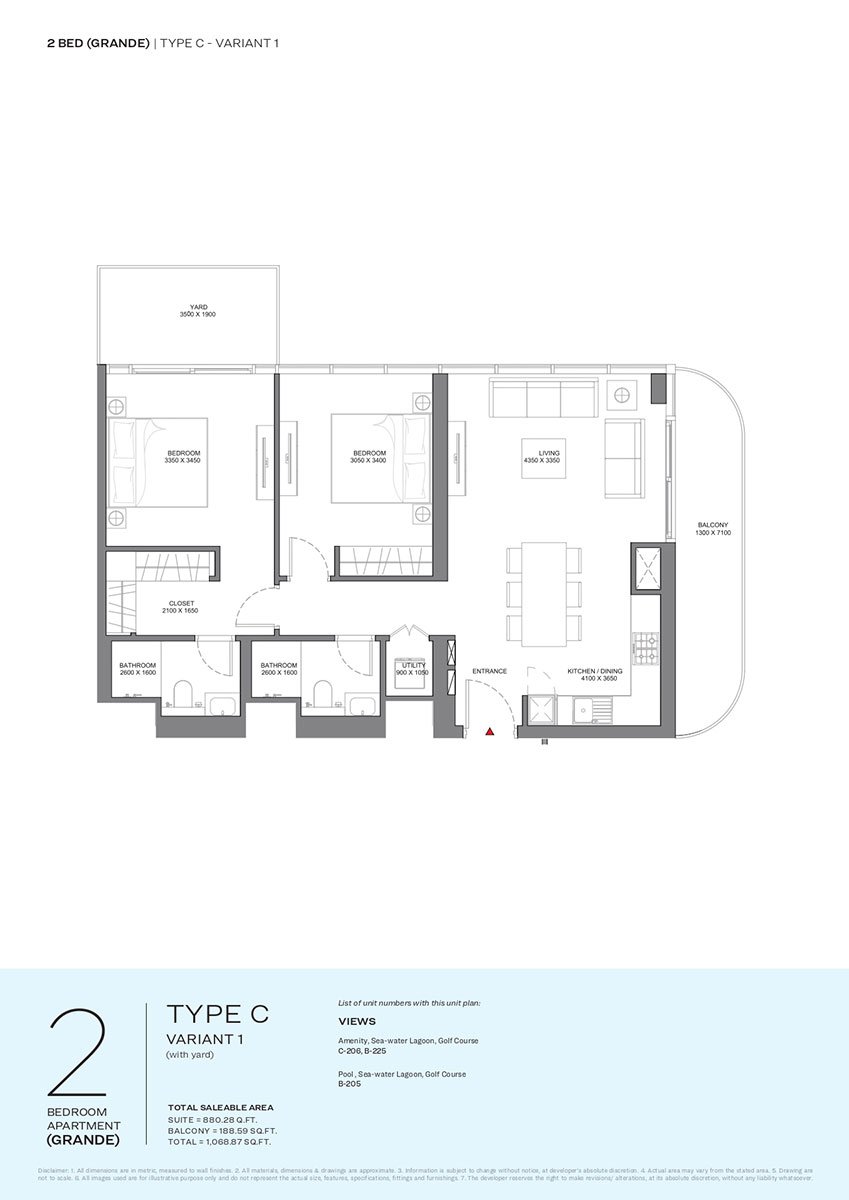 2 Bedrooms