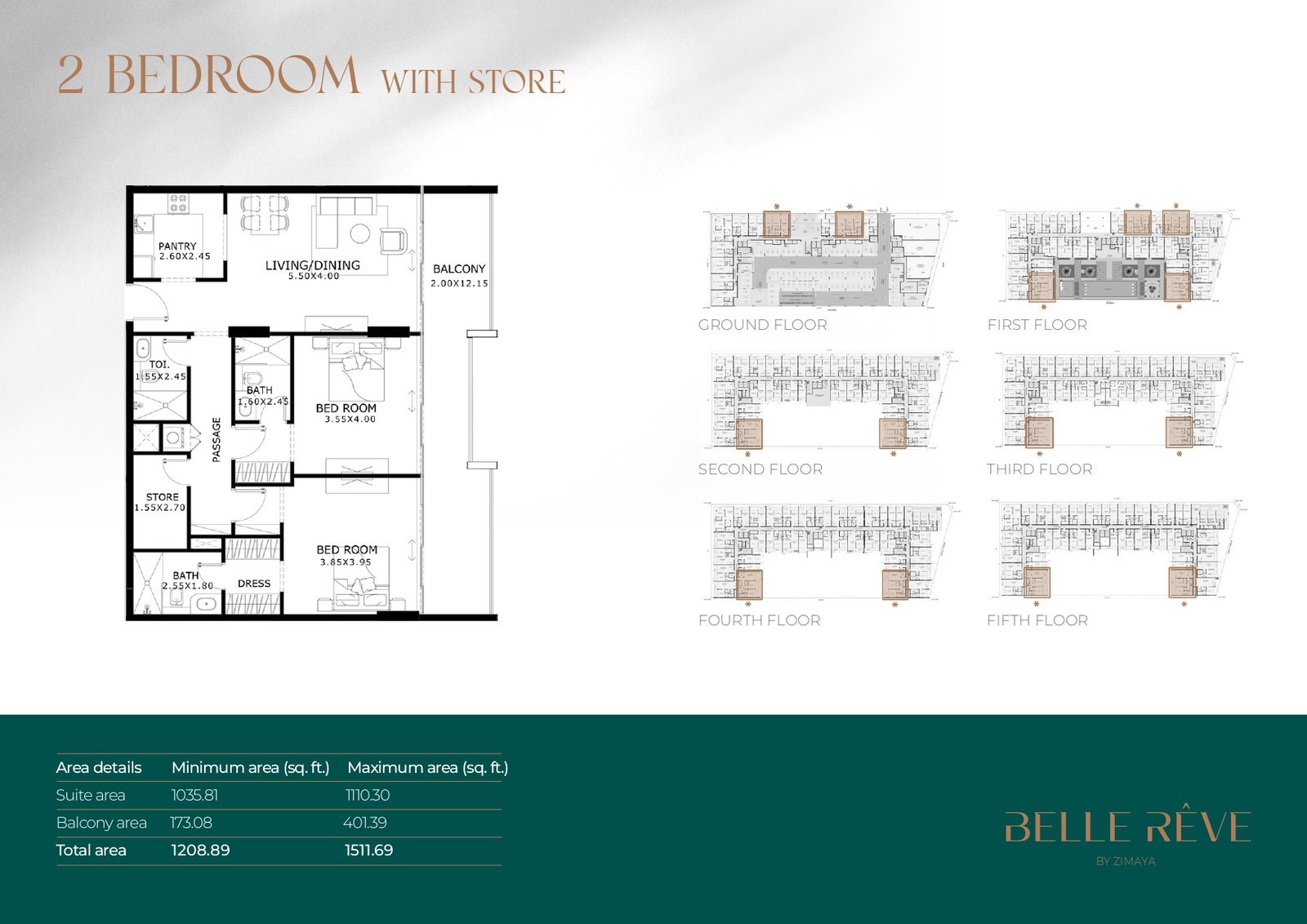 2 Bedrooms