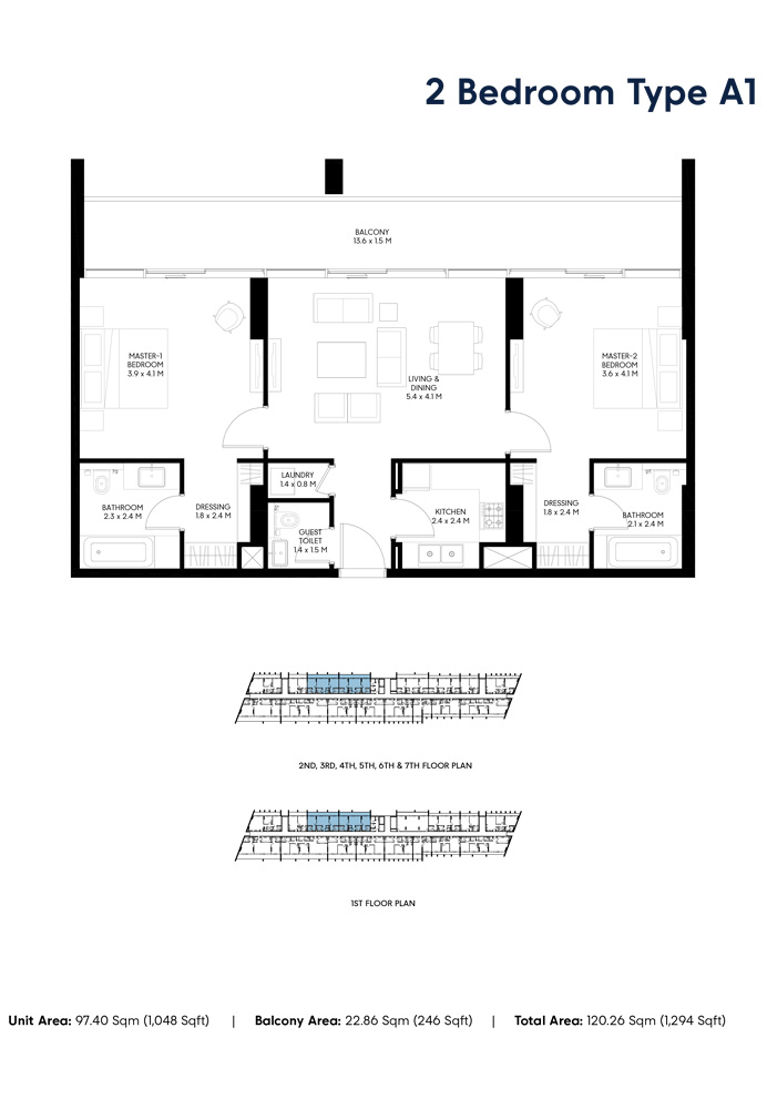 2 Bedrooms