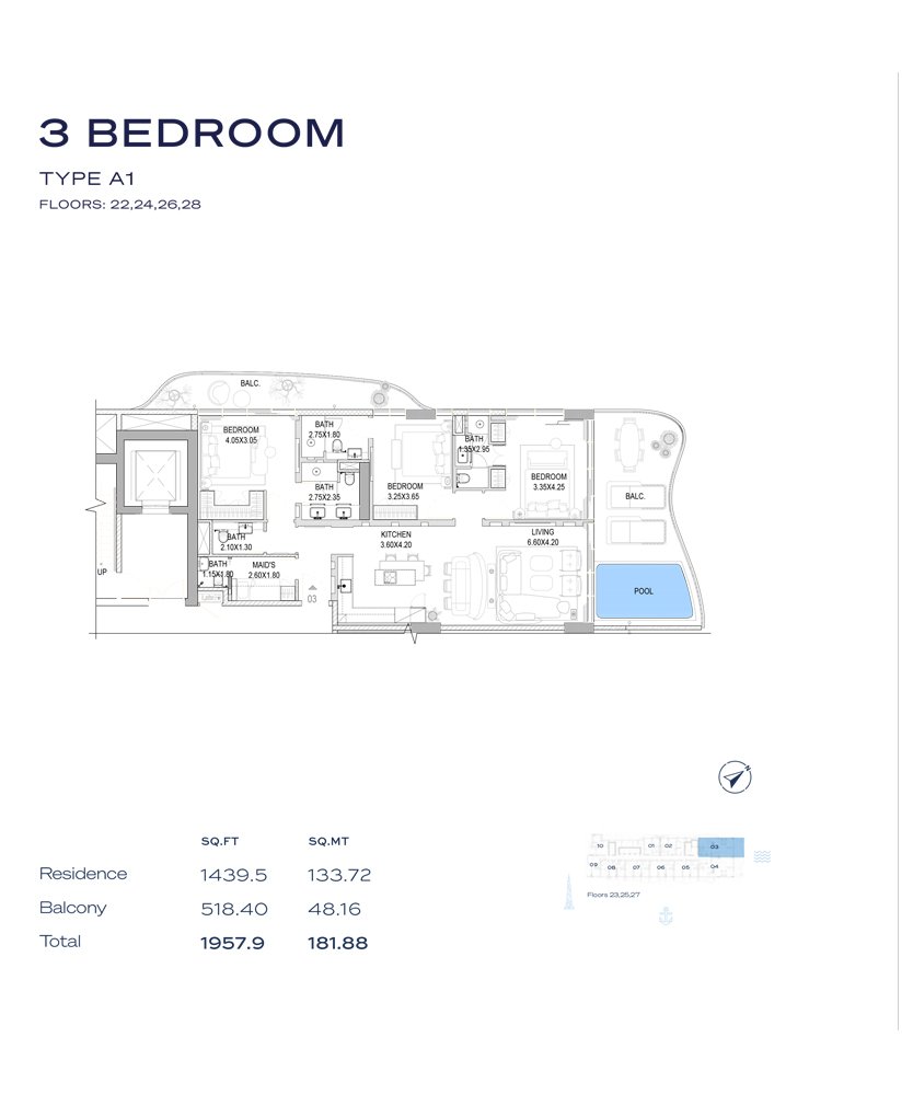 3 Bedrooms