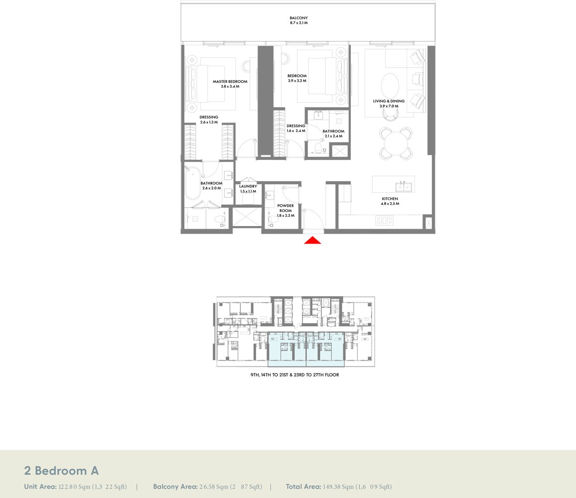 2 Bedrooms