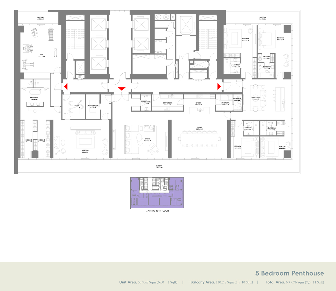 5 Bedrooms