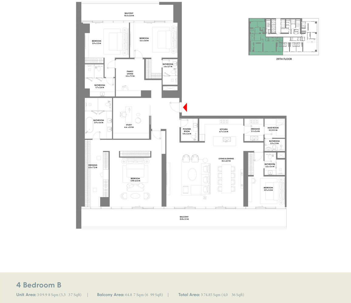 4 Bedrooms