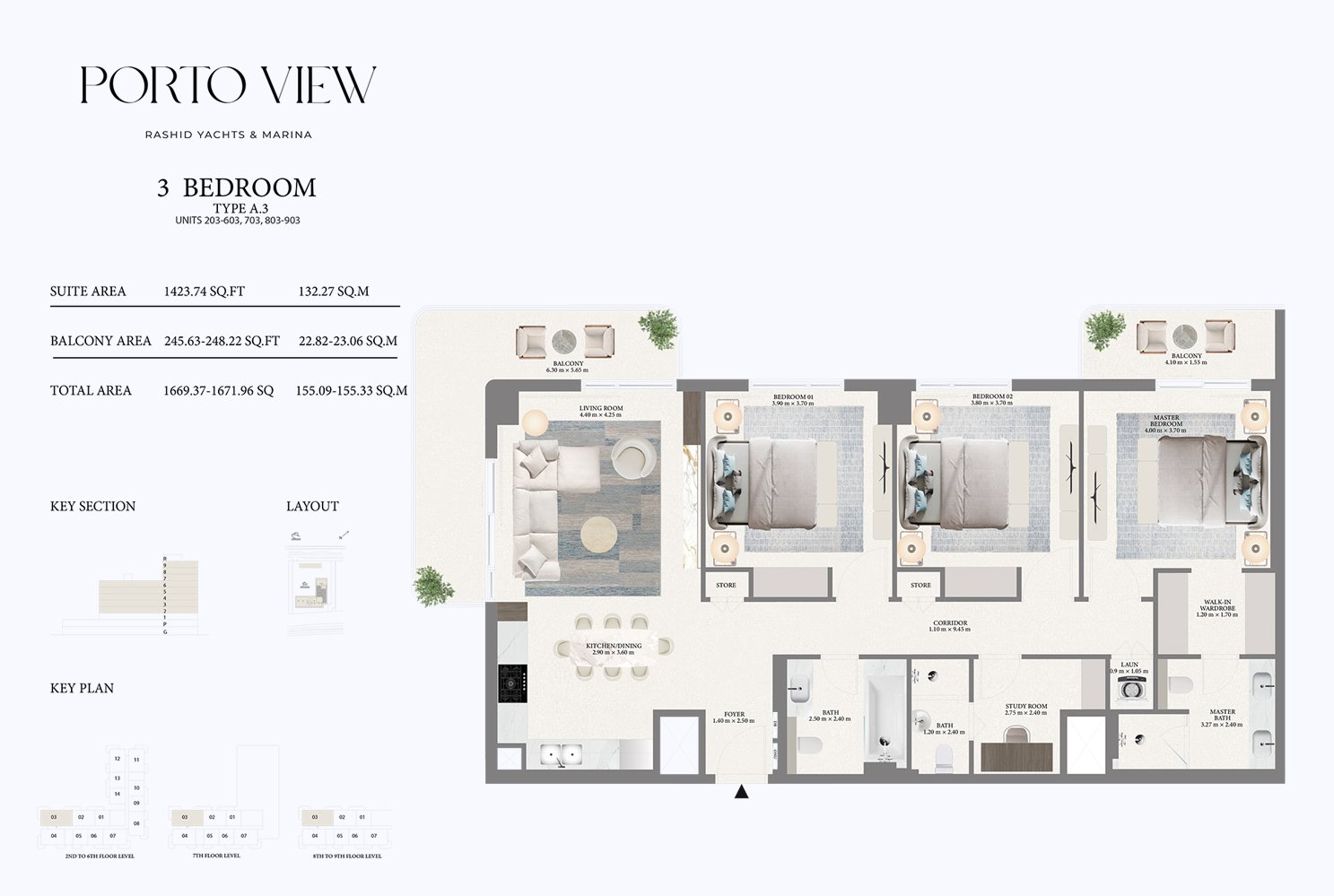 3 Bedrooms