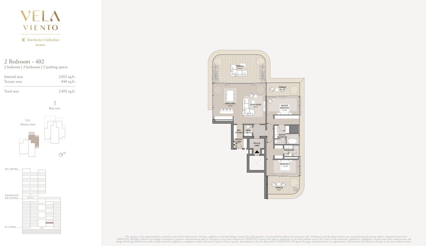 2 Bedrooms