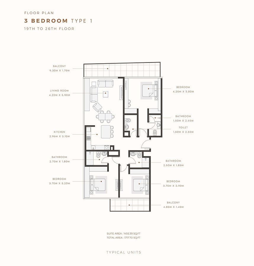 3 Bedrooms
