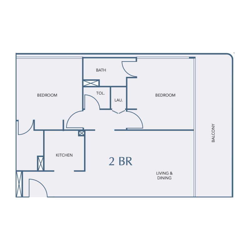 2 Bedrooms