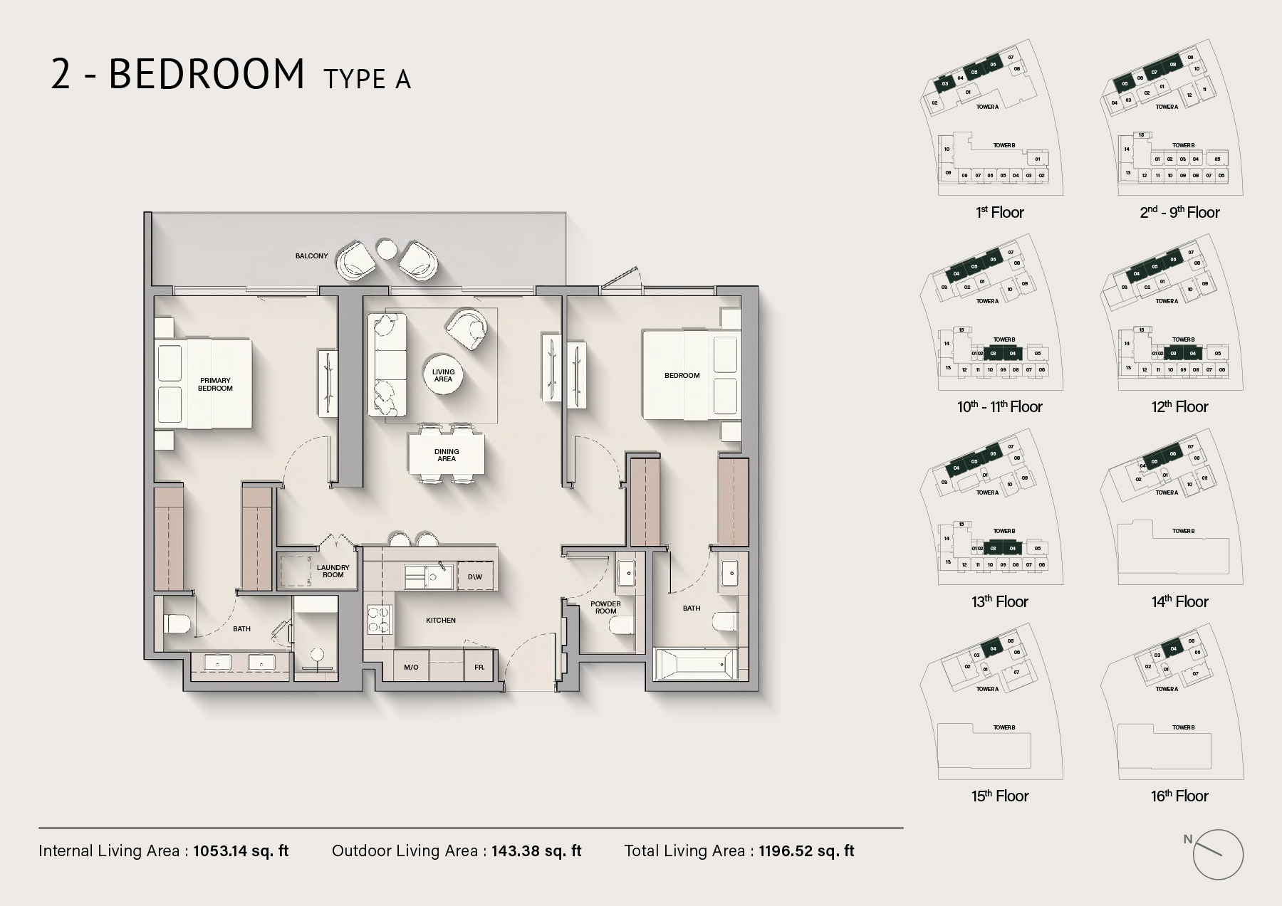 2 Bedrooms