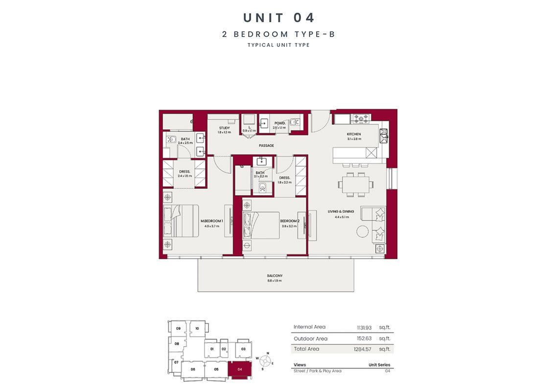 2 Bedrooms