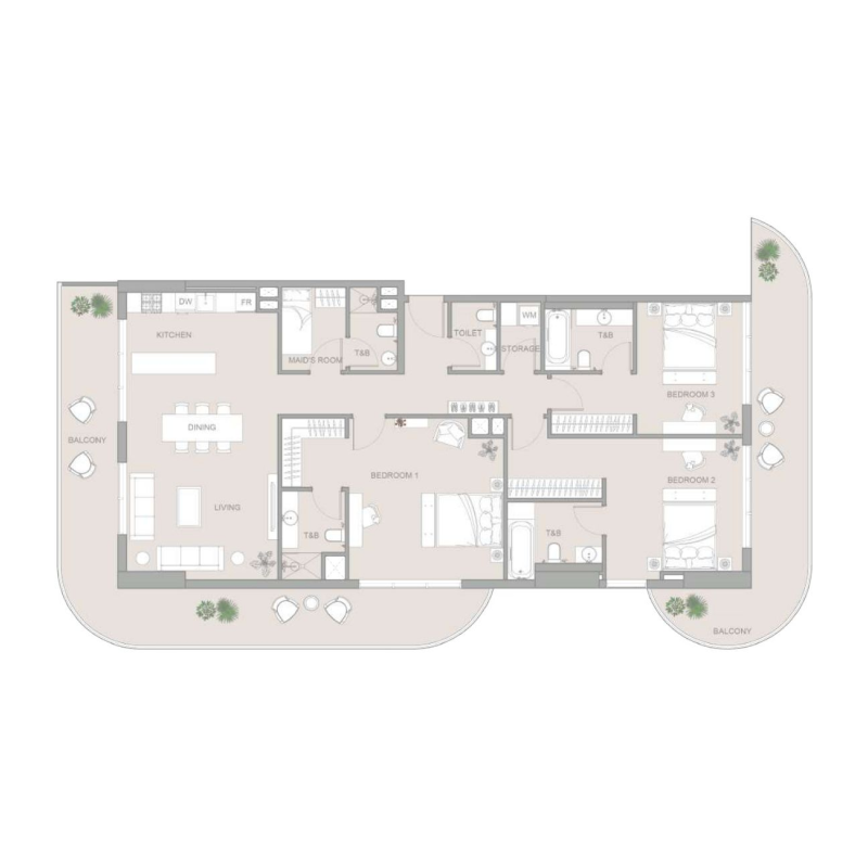 3 Bedrooms