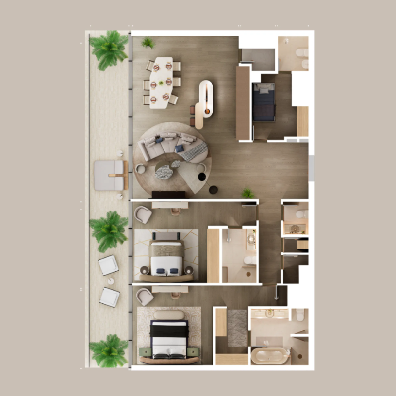 2 Bedrooms