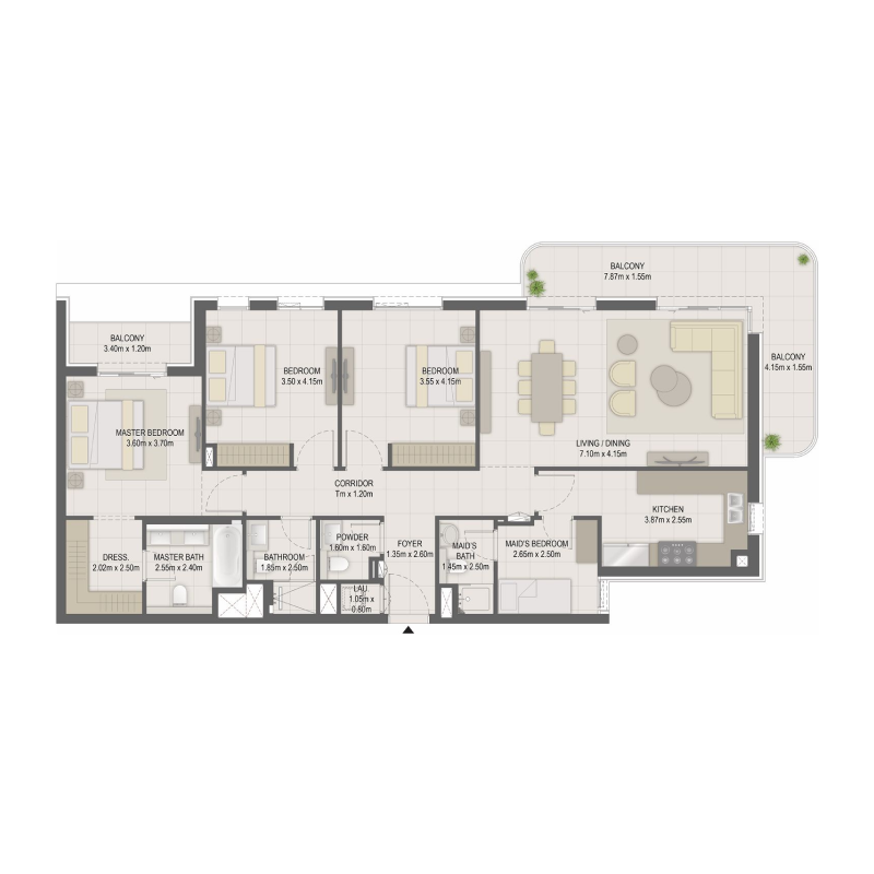 3 Bedrooms