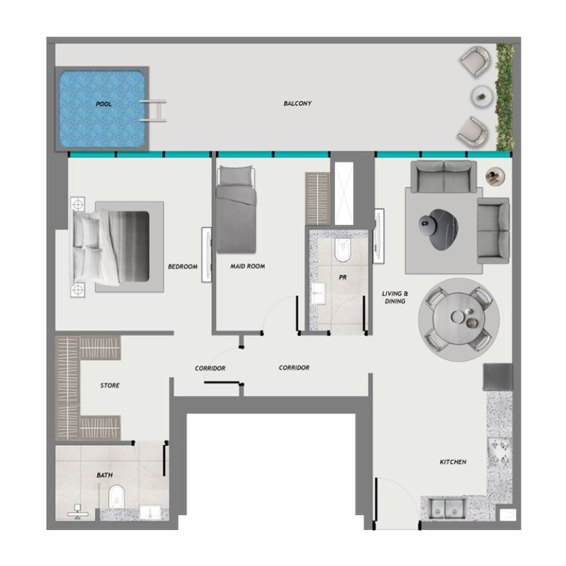 2 Bedrooms