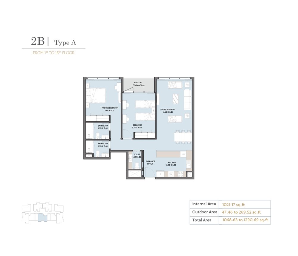 2 Bedrooms