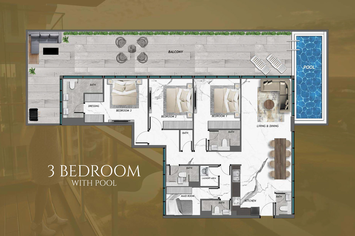 3 Bedrooms