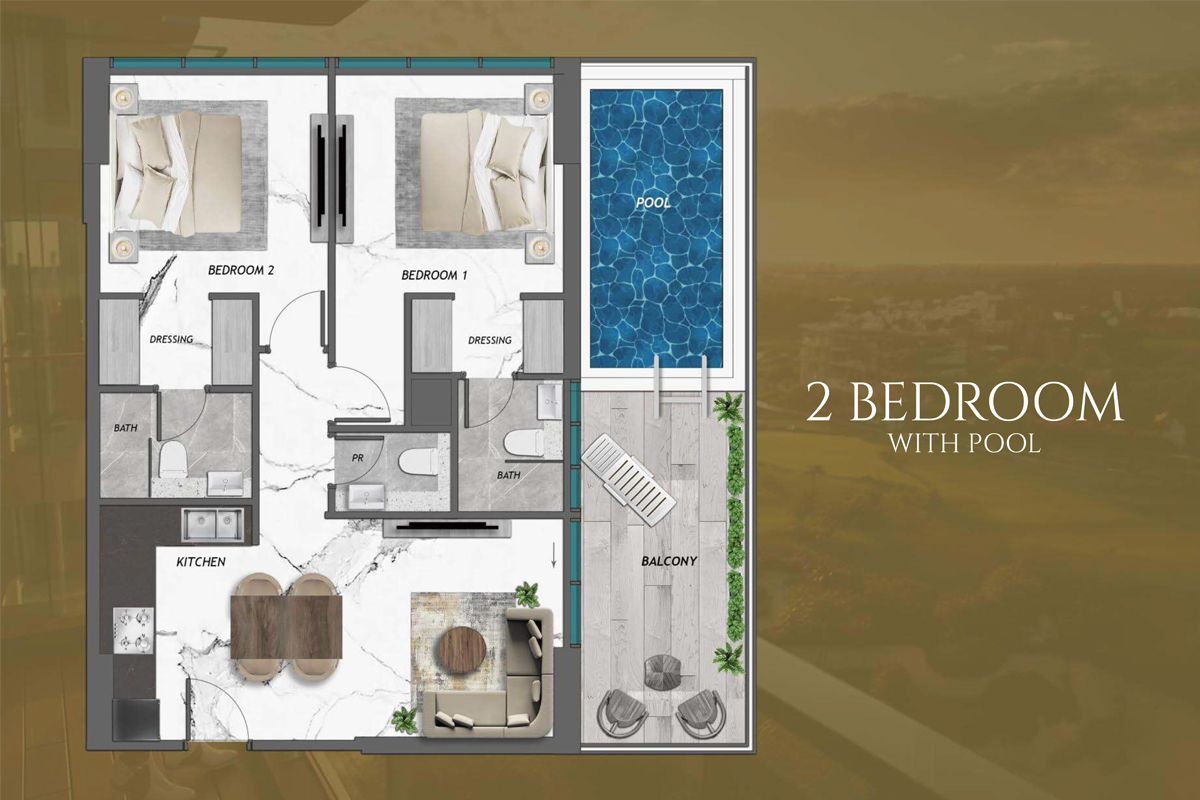 2 Bedrooms