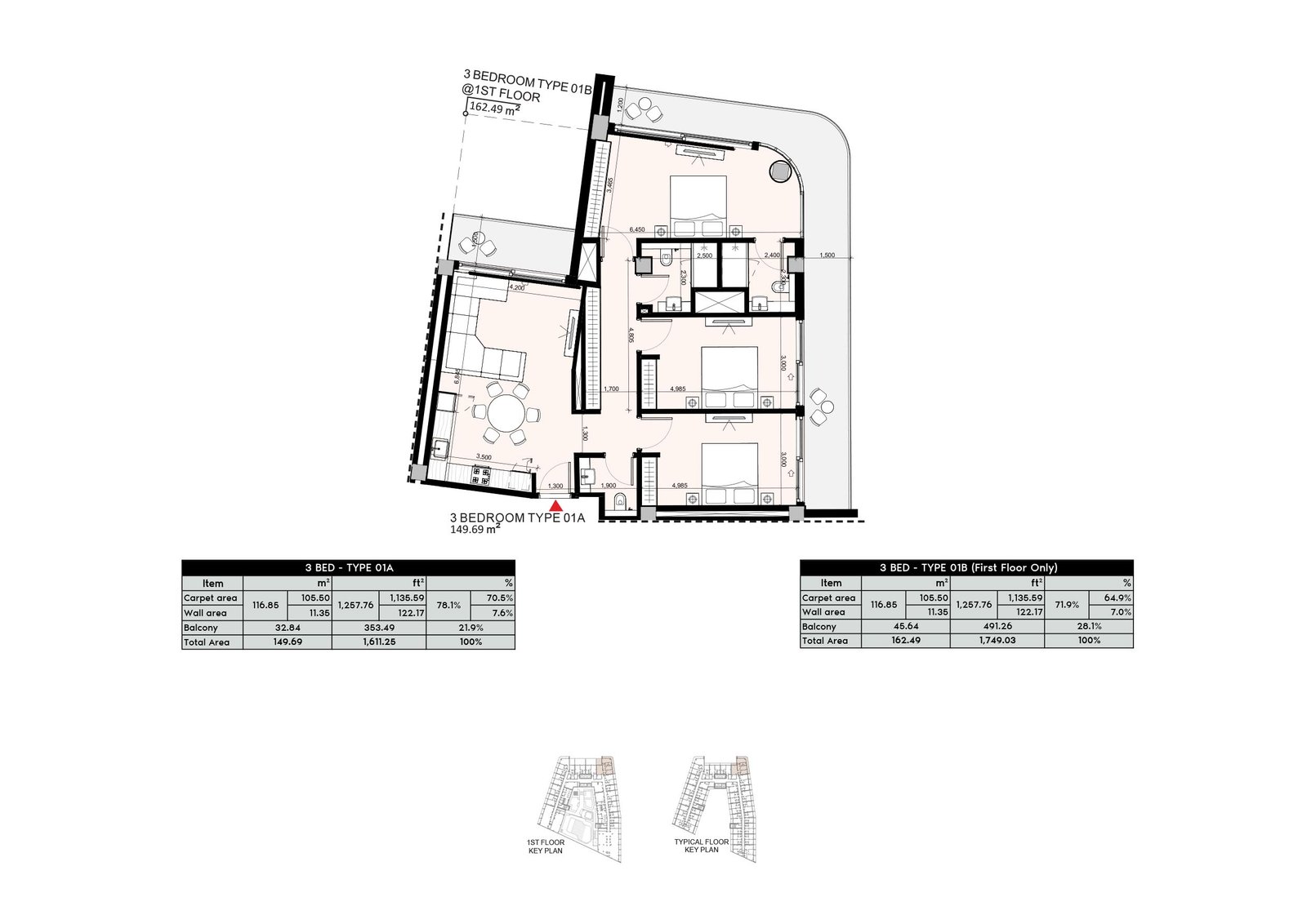 3 Bedrooms