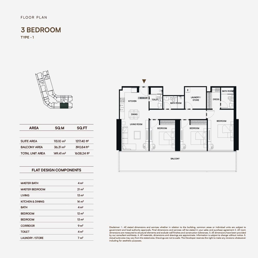 3 Bedrooms