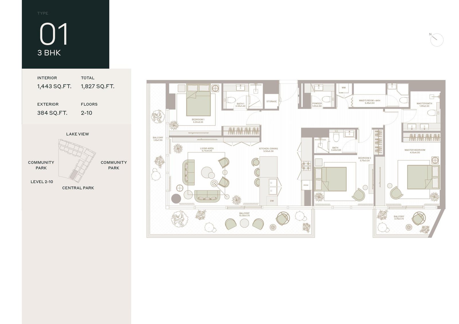 3 Bedrooms