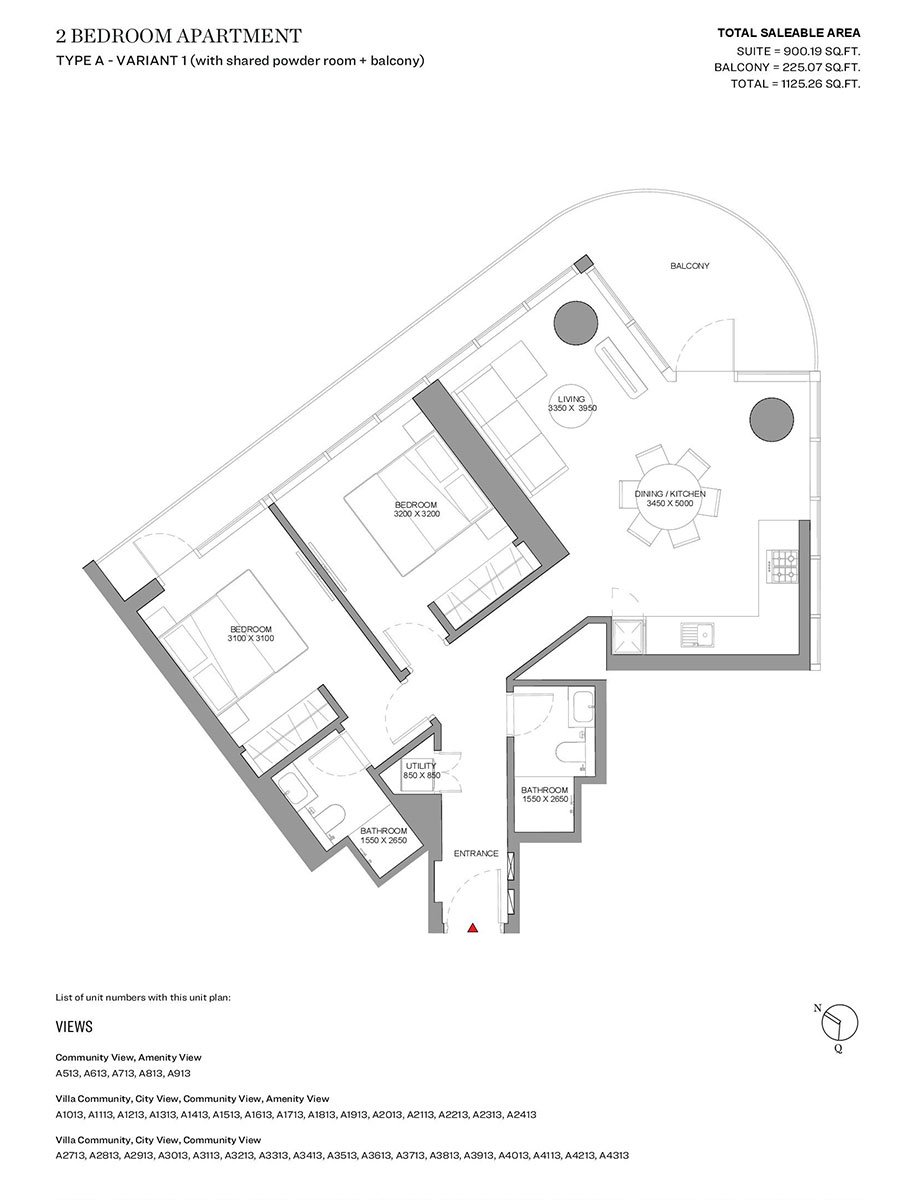 2 Bedrooms