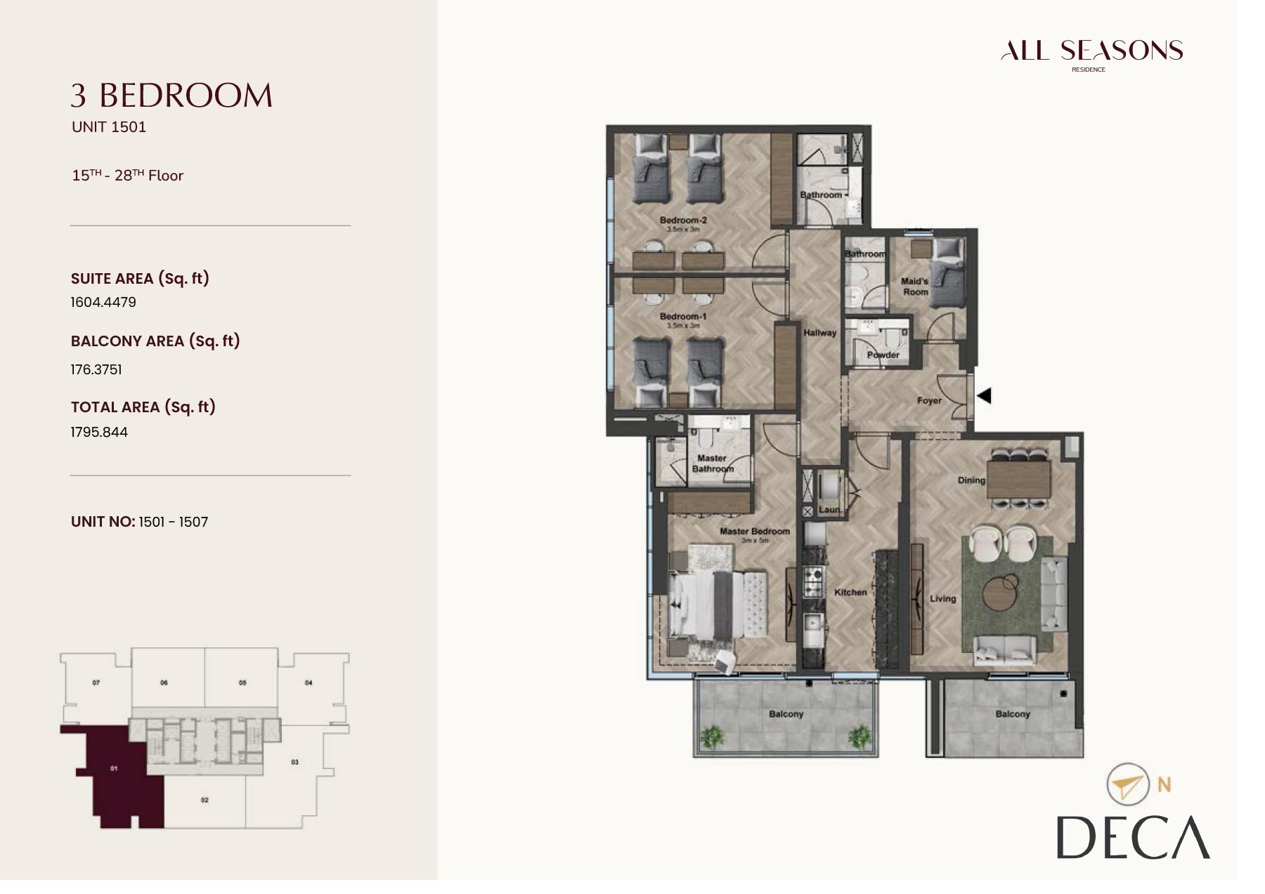 3 Bedrooms