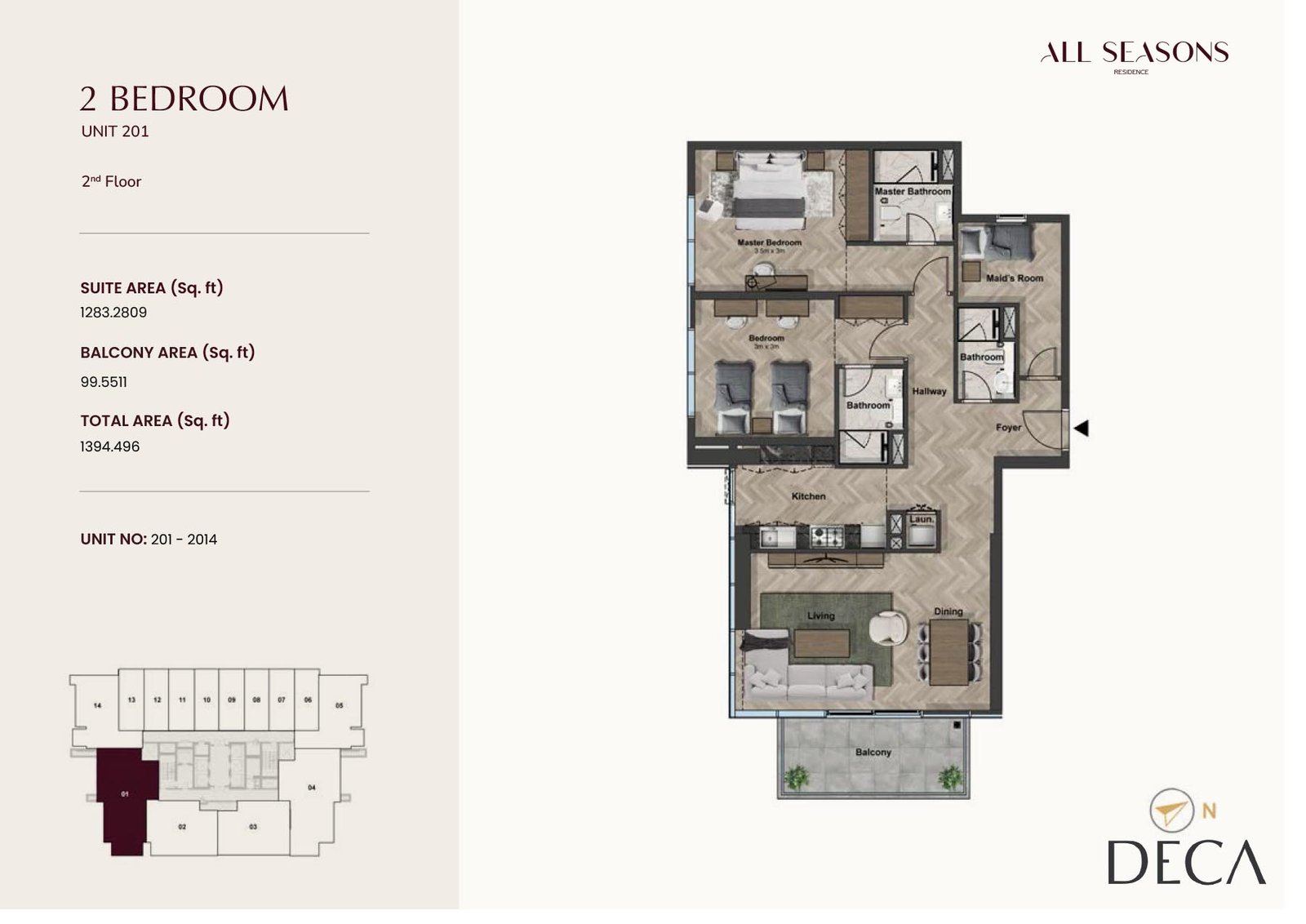 2 Bedrooms