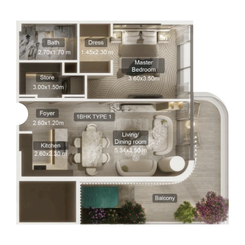 1 Bedroom