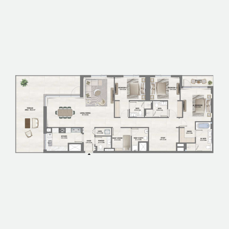 3 Bedrooms