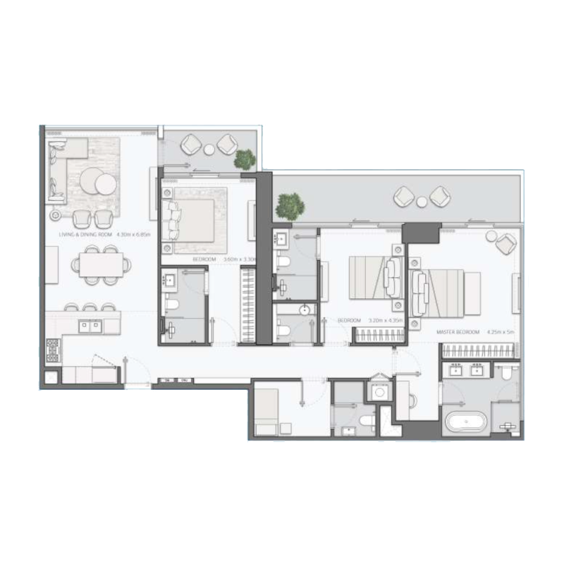 3 Bedrooms