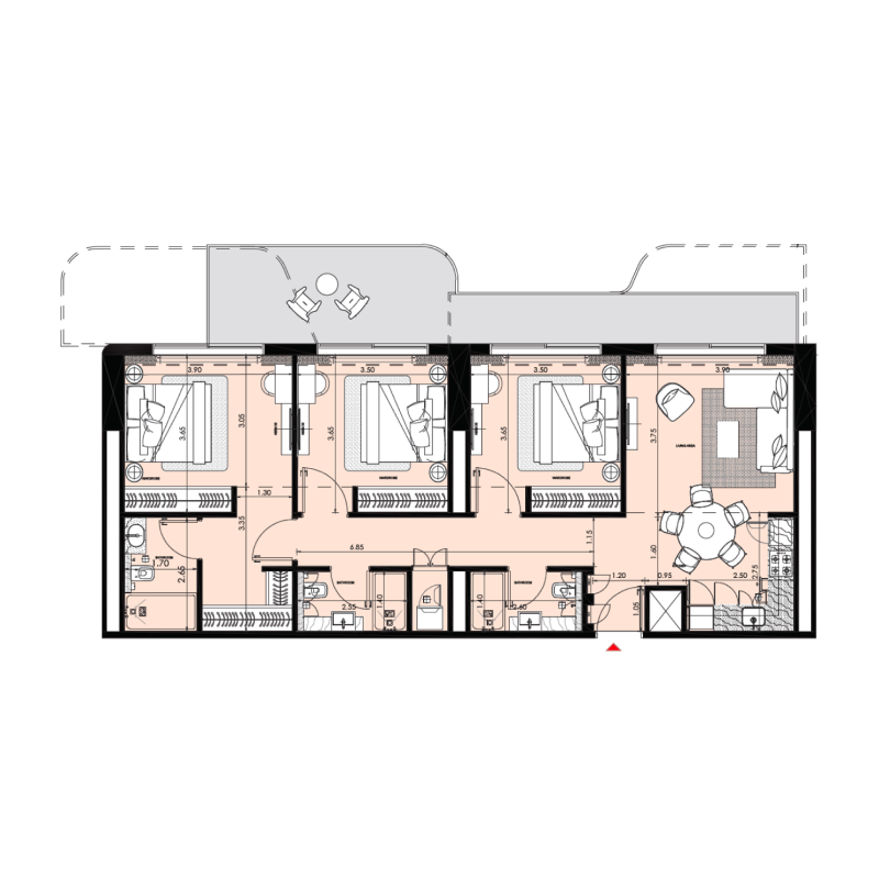 3 Bedrooms