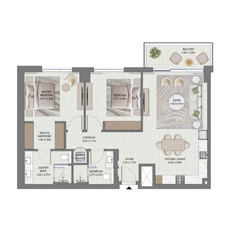 2 Bedrooms