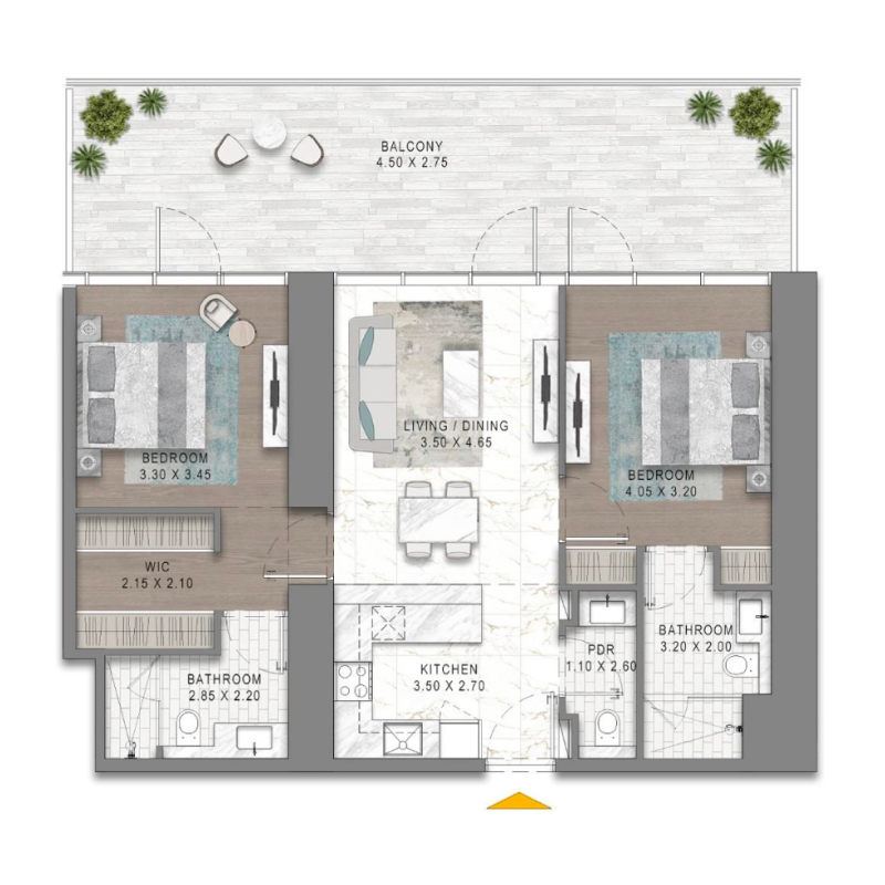 2 Bedrooms