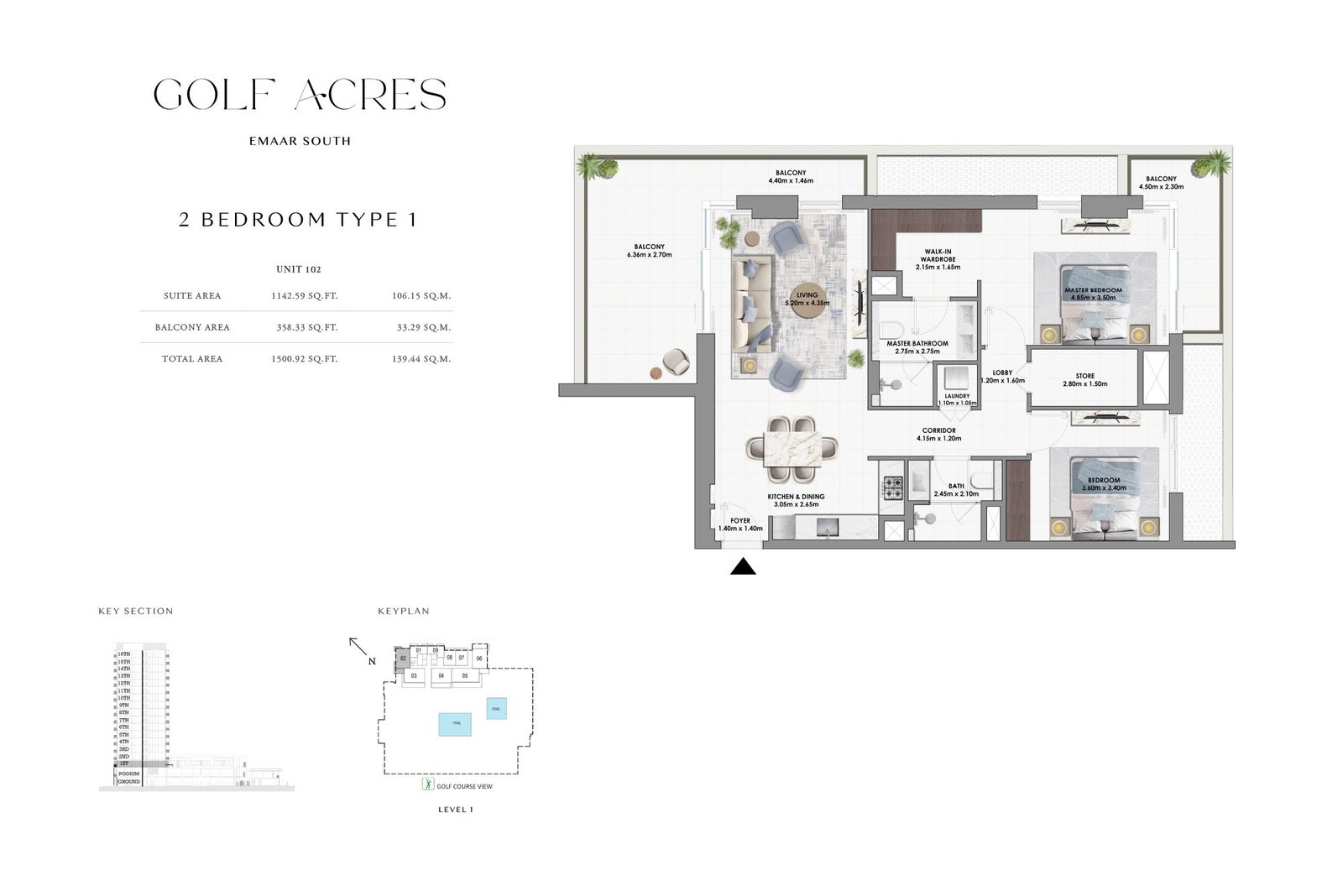 2 Bedrooms