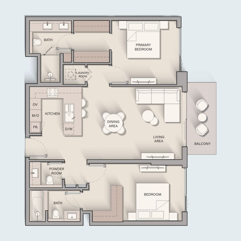 2 Bedrooms