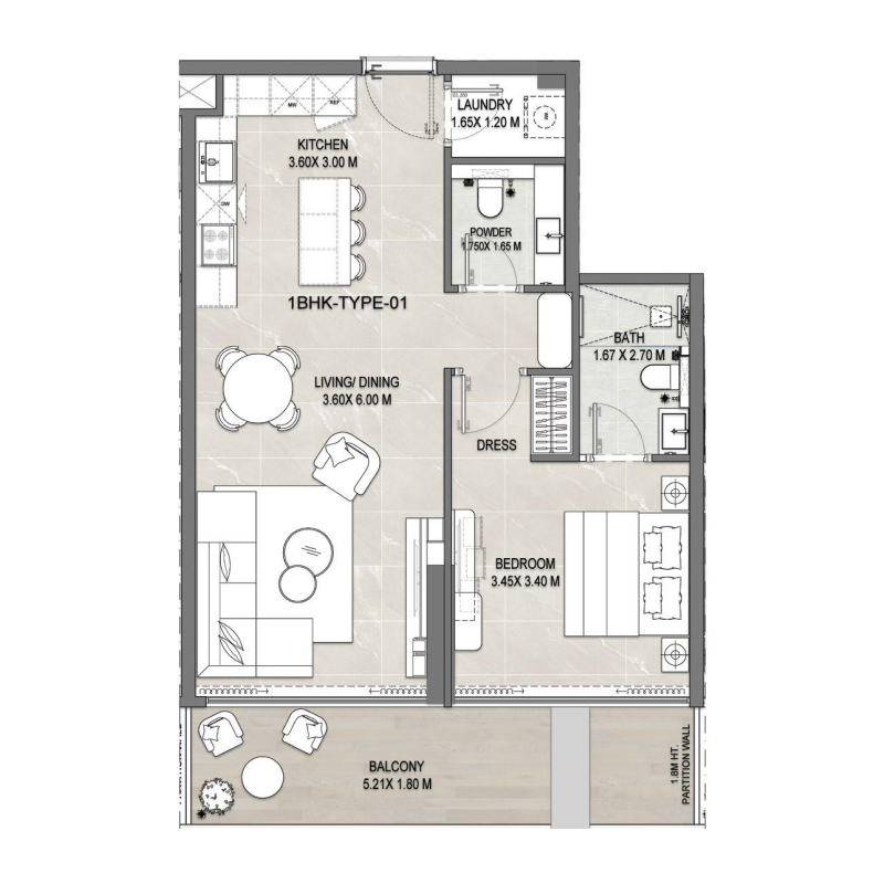 1 Bedroom