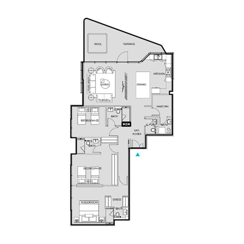 3 Bedrooms