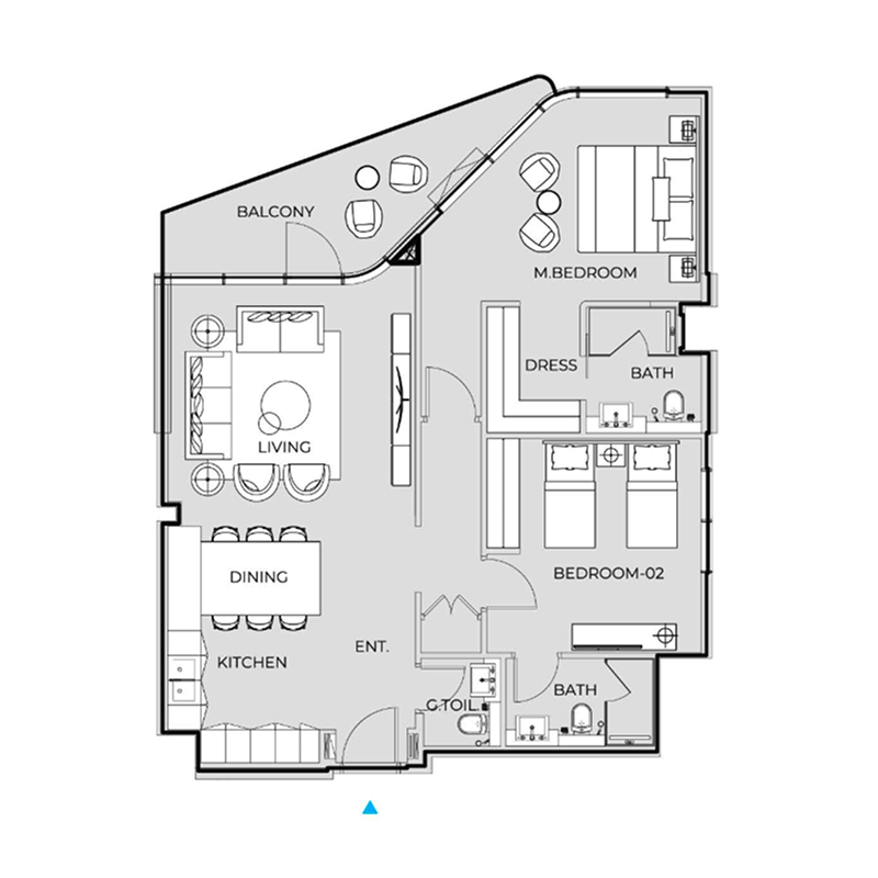 2 Bedrooms