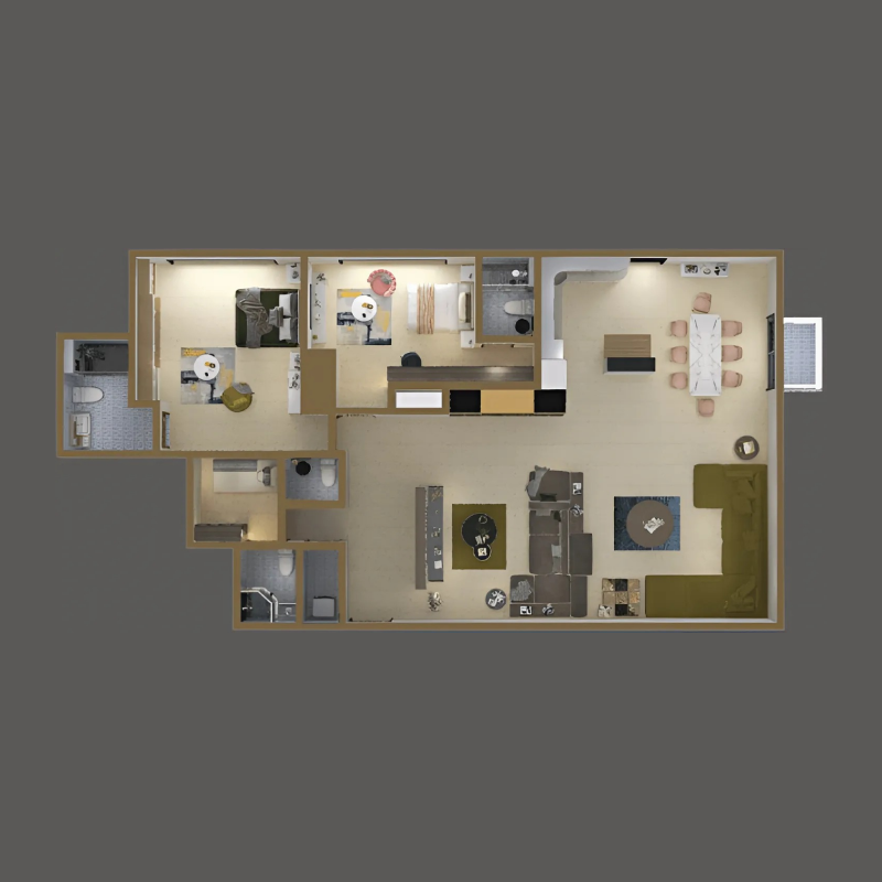 2 Bedrooms