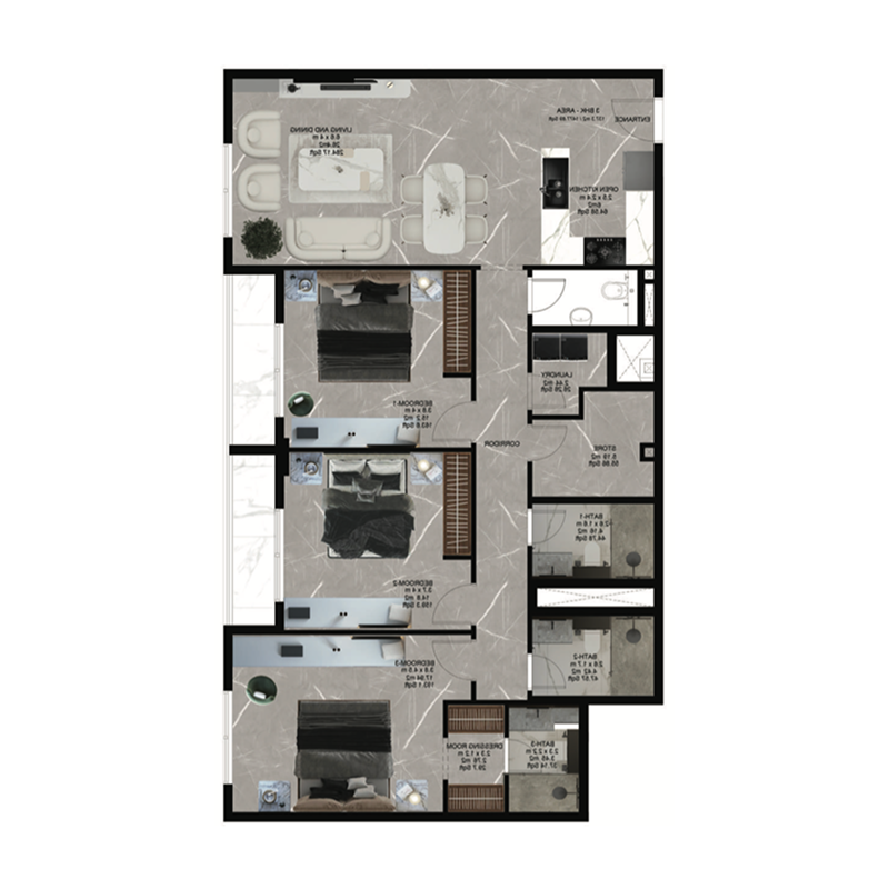 3 Bedrooms