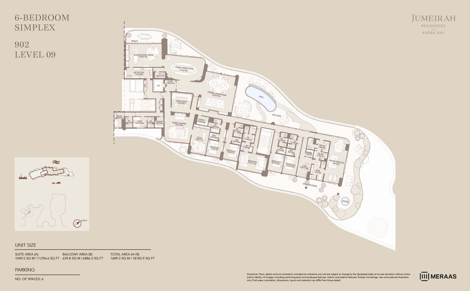 6 Bedrooms