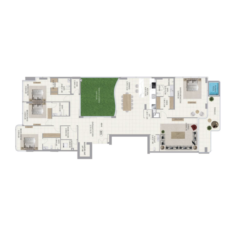 4 Bedrooms