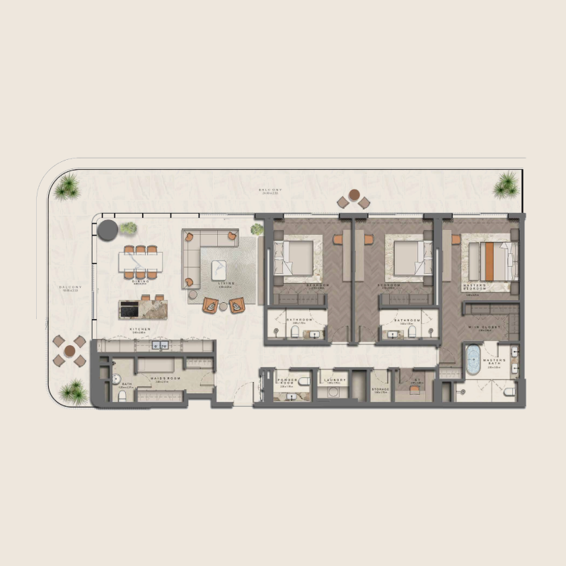 3 Bedrooms