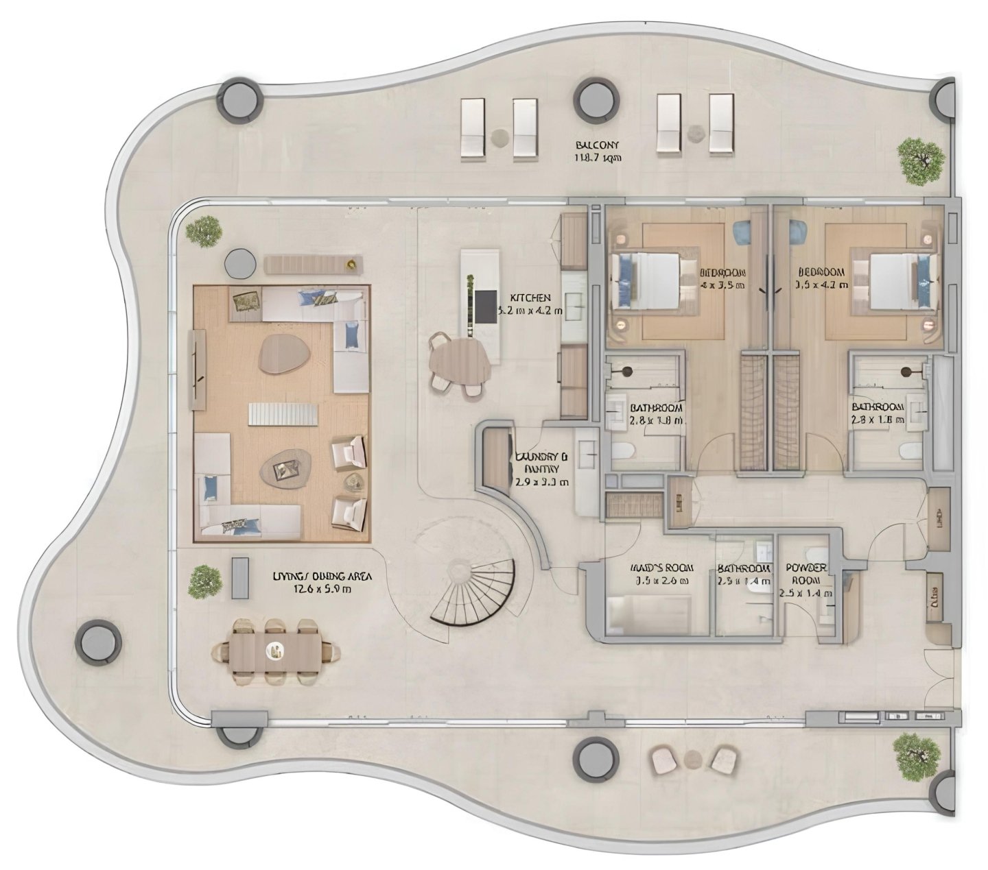4 Bedrooms